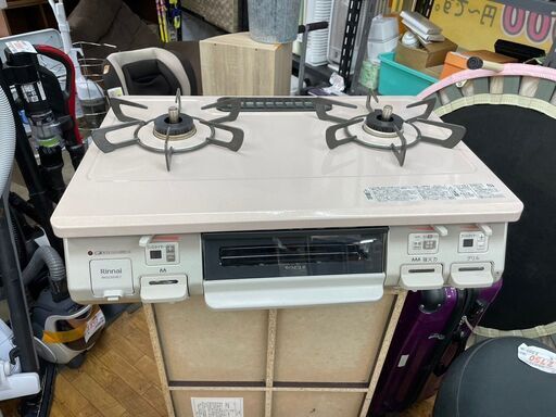 ガスコンロ　No.5766　リンナイ　2020年製　都市ガス　RKG654E7R　【リサイクルショップどりーむ鹿大前店】