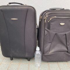 スーツケース 黒　2個　　旅行　バック　アウトドア　バッグ　