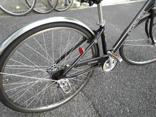 中古自転車2564 前後タイヤ新品！ 27インチ 6段ギヤ LEDオート