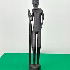 アフリカ ケニアの置物 人物像  オブジェ　34cm