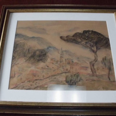 水彩画 ポール・セザンヌ 肉筆 ＜引き取り限定＞