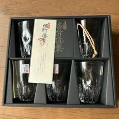 【新品】焼酎道楽　日本製グラス　5個セット　