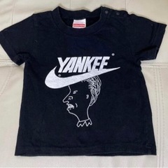 YANKEE 黒　シャツ　90サイズ　キッズ　パロディー