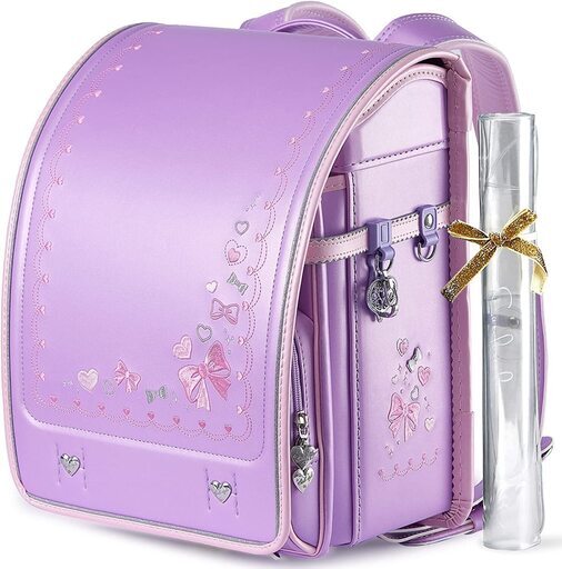 【新品】 ランドセル 女の子 リボンモデル 超軽量 撥水加工 ラベンダー