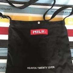 milk fed トートバック 黒 中サイズ セール1000→300円