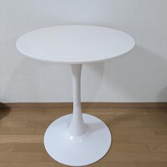 白　円型テーブル