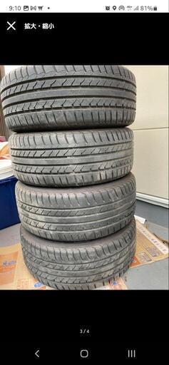 タイヤ、ホイール BMW F30 純正ホイール 17インチ タイヤバリ山
