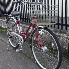 使用少・美品車＞シティサイクル・26インチ自転車・外装6段変速 LEDライト