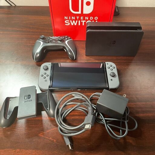 値下げ【Switch 有機EL ブラック】+128GBメモリーカード+無線コントローラー