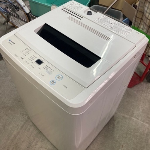 美品　洗濯機 全自動洗濯機 5.5kg 一人暮らし 風乾燥　チャイルドロック