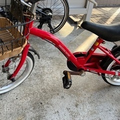 自転車補助輪付き