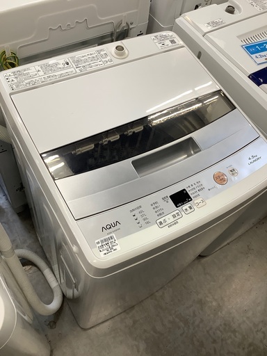 AQUA AQWｰS45E 全自動洗濯機4.5kg  2017年製