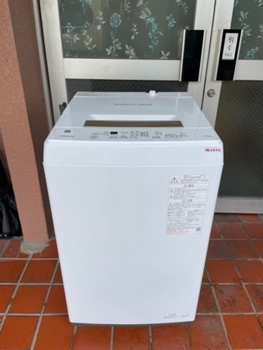 洗濯機 東芝 4.5kg AW-45ME8 21年製 ホワイトNo2240 5