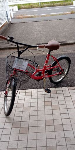 ★ジモティ割あり★  軽快車 20インチ 赤 クリーニング済み SJ2120