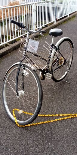 ★ジモティ割あり★  軽快車 27インチ 黒 クリーニング済み SJ2131