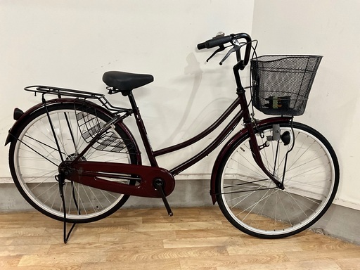 【成約済】【26インチファミリー自転車/赤/美品】【NO.176】
