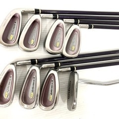 SOLD OUT【レディース！】◆TSURUYA Quincy XE＋ LONG ONE GP-Ⅱ アイアン等◆ゴルフクラブ ＋ バッグ付