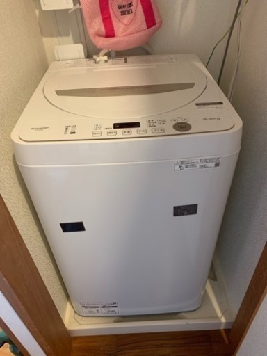 卸売 【取引中】シャープ洗濯機 保証付、説明書有 4.5キロ 洗濯機
