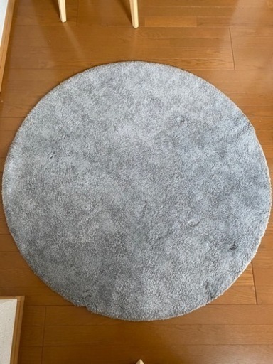 IKEA 円形ラグ　グレー130cm