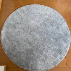 IKEA 円形ラグ　グレー130cm