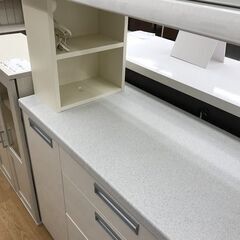 ☆ジモティ割あり☆ パモウナ 両面カウンター キッチンボード ホワイト