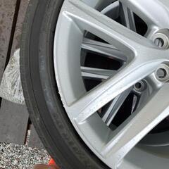 最終値下！美品！レクサスCT 前期Fスポーツ純正　17インチタイヤホイールセット レクサス（LEXUS） 送料無料 レクサスCT 17インチ 7.0J +45 5H100