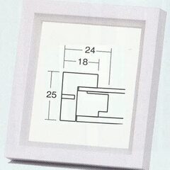 【ネット決済】寸松庵（1/4・ミニ色紙）用額縁  ホワイト ミニ...