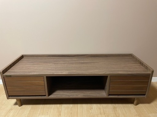 【募集中】木製　ローテーブル/TV台　W120cm