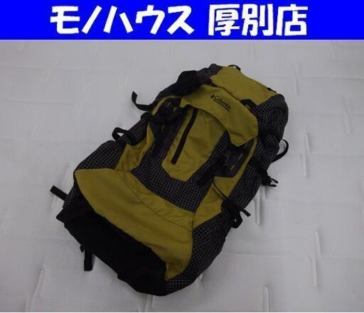 コロンビア バックパック 40L 970-JG-JF リュック BE×BK チェック ダッフルバッグ 登山 タウンユース  札幌市 厚別区