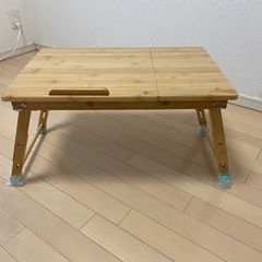 [取引完了]折り畳みテーブル pcスタンド高さ•角度調整可/引き...
