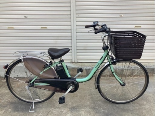 59パナソニック最新機種電動アシスト自転車vivi 26インチウスグリーンボディー