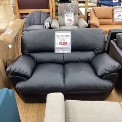KE-42【新入荷 リサイクル品】2シーターソファ 黒