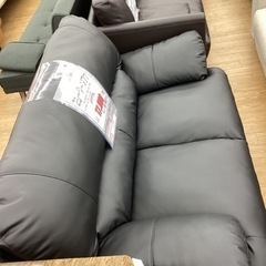 KE-42【新入荷 リサイクル品】2シーターソファ 黒