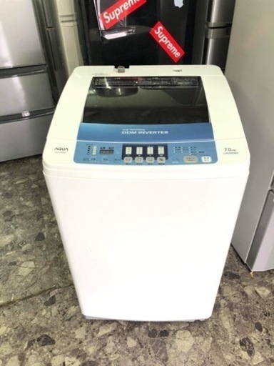 北九州市内配送無料　AQUA アクア AQW-V700B(W) [全自動洗濯機（7.0kg） ホワイト]