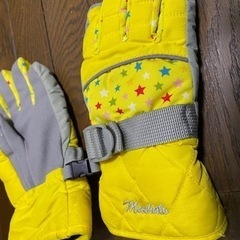 【ネット決済】キッズ手袋/スノーグローブ　黄色/130サイズ