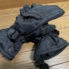 【ネット決済】キッズ手袋/スノーグローブ　黒/140程