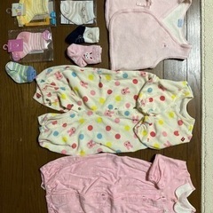 50〜70新生児服、ベスト、靴下セット