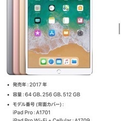 【最終価格】iPad Pro 10.5インチ docomo スペ...