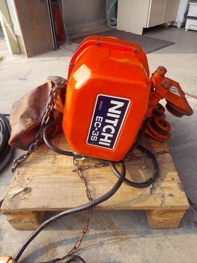 NITCHI 電気チェーンブロック EC-3S 1000kg 3相200V 50/60Hz