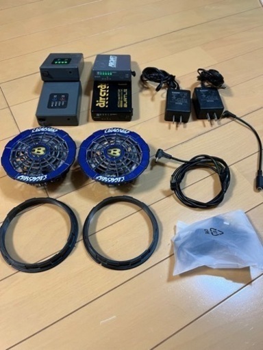 バートルファンバッテリーセット➕サーモクラフト➕サンエスバッテリー➕変換コード