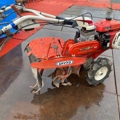 シバウラKF552S耕耘機5.5馬力土揚げロータリー動作確認済、タイヤにひび割れなし。ベルトカバー欠品埼玉県