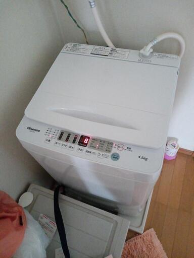 洗濯機4.5キロ　美品★2022式　Hisense