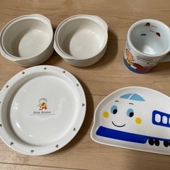 新幹線　スヌーピー　Dick ブルーナ　グラタン皿2個　食器