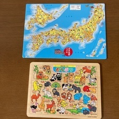 子供パズルセット　日本地図　動物