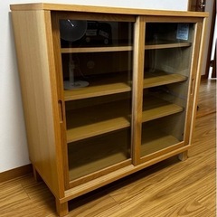 値下げ【廃番品】無印良品 オーク材 キャビネット 食器棚 北欧 モダン