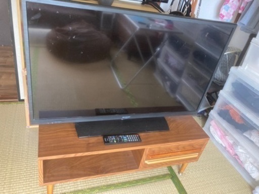 液晶テレビSHARP 40インチ2015年製テレビ台アンテナケーブル付き