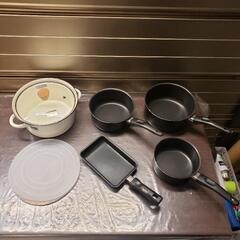 片手鍋 3種類 /卵焼きフライパン/両手鍋　まとめセット