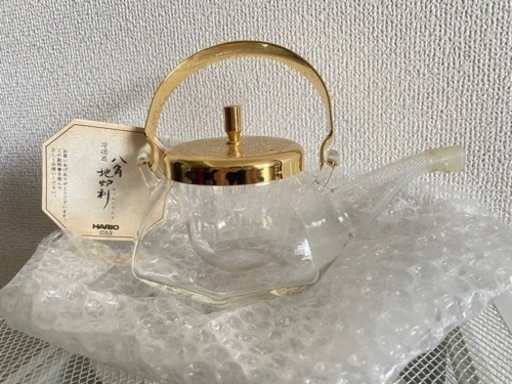 【値下げ】HARIO   冷酒器　八角地炉利