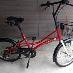 20インチ自転車 赤色 WELBYCYCLE（ウェルビーサイクル...