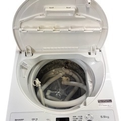 NO.446 【2020年製】SHARP 全自動洗濯機 5.5kg ES-GE5D-W